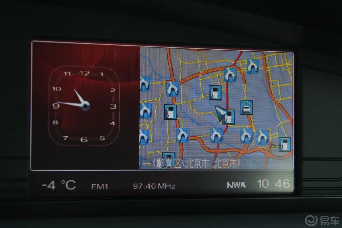 MG6掀背 1.8T 精英版中控台DVD屏幕导航界面