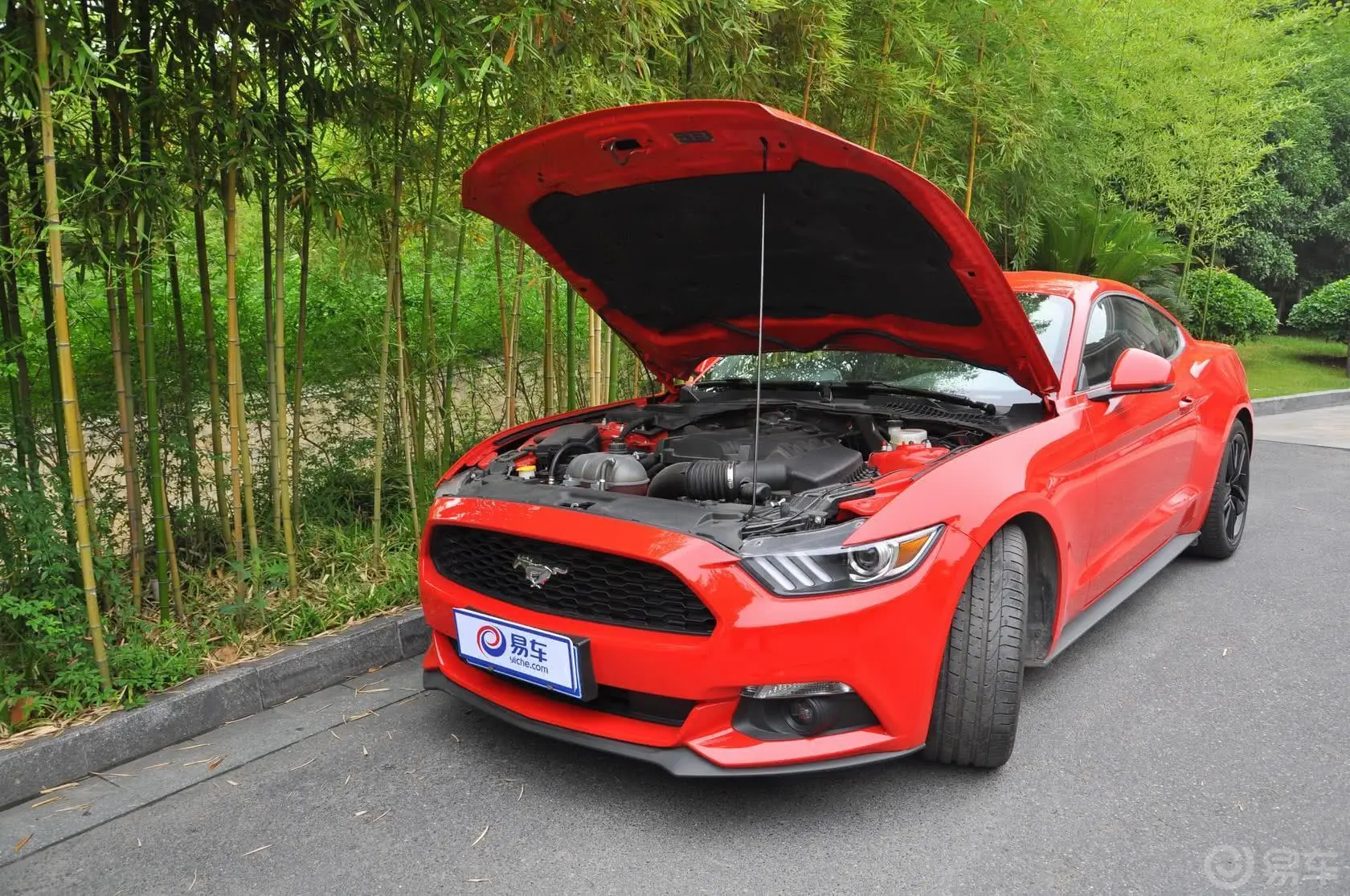 Mustang2.3L 手自一体 50周年纪念版发动机盖开启