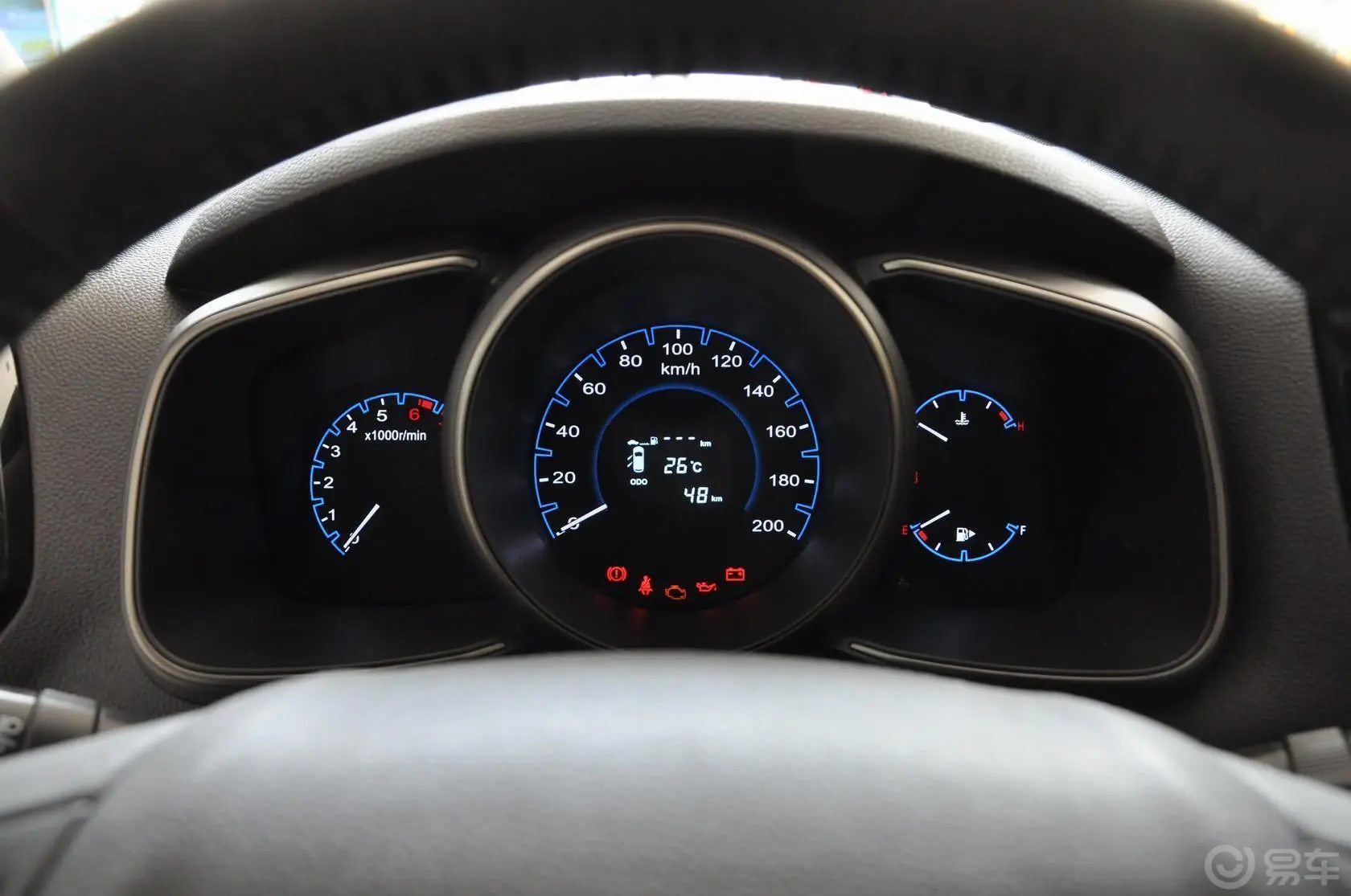 长安欧尚CX701.6L 手动 舒适版仪表盘背光显示