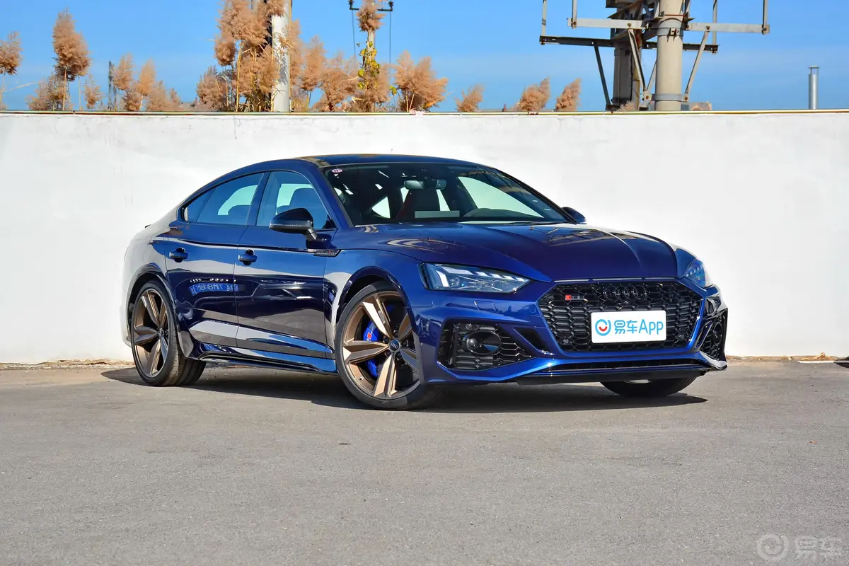 奥迪RS 52.9T Sportback 暗金版侧前45度车头向右水平