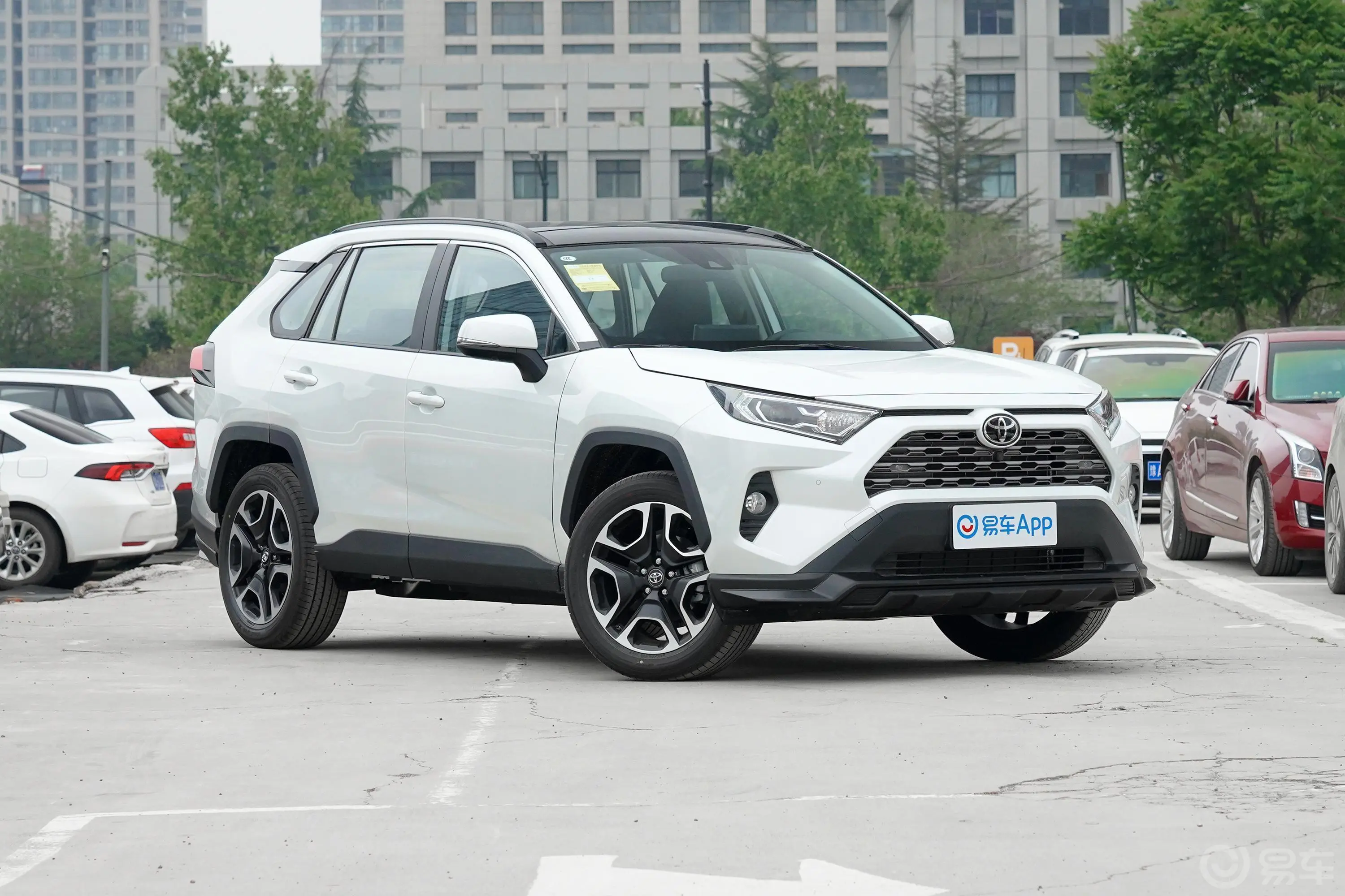 RAV4荣放2.0L CVT 两驱 尊贵版侧前45度车头向右水平