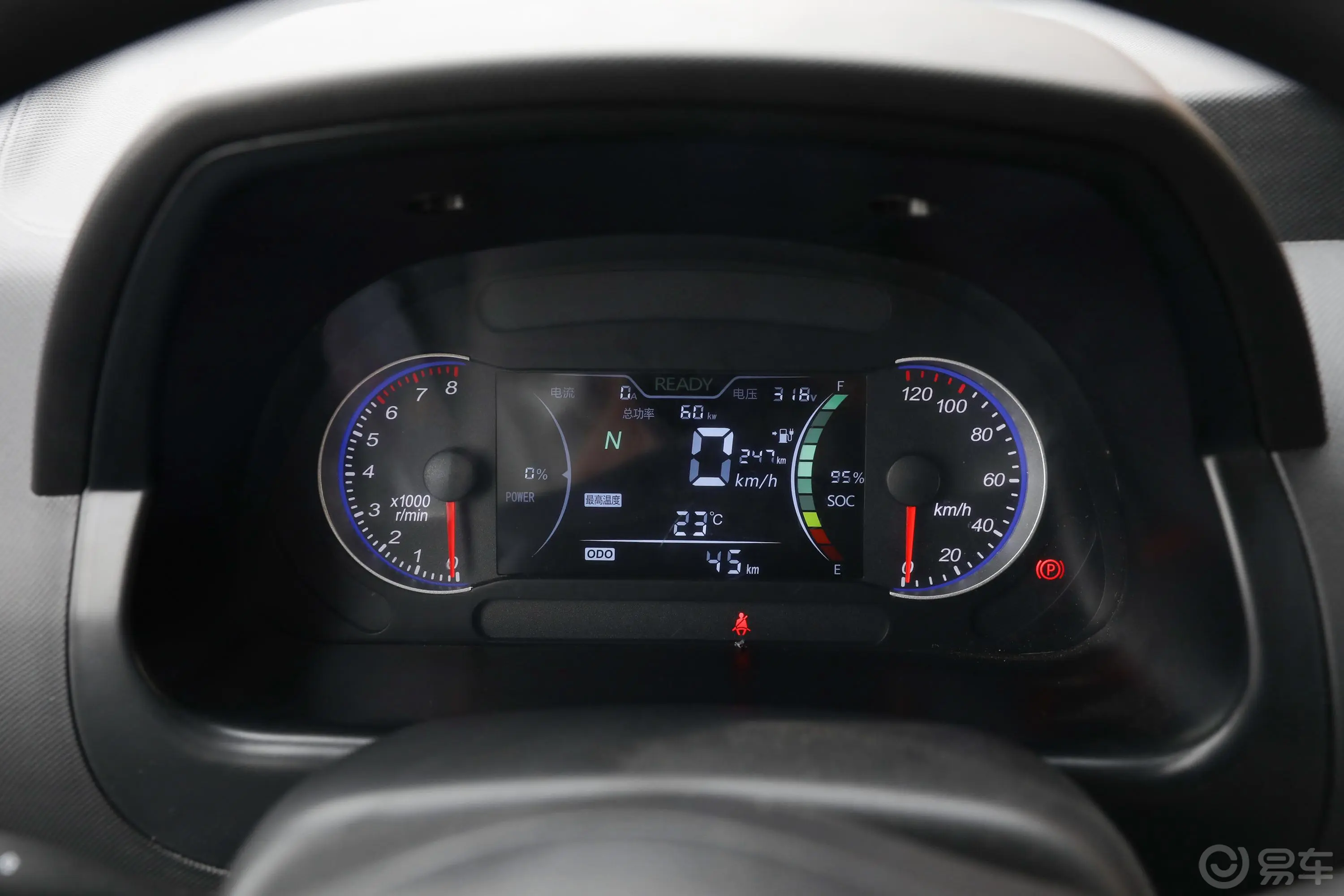 瑞驰新能源EC31冷藏车 38.7kWh仪表盘
