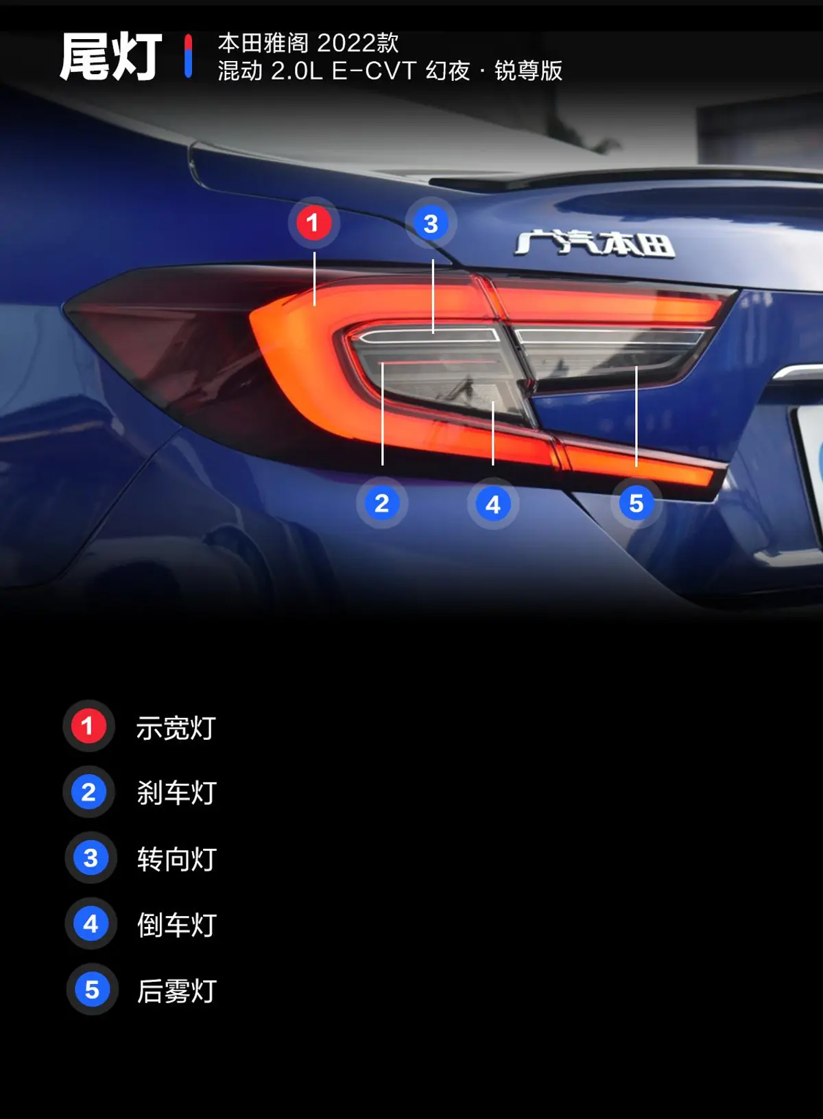 雅阁混动 2.0L E-CVT 幻夜·锐尊版