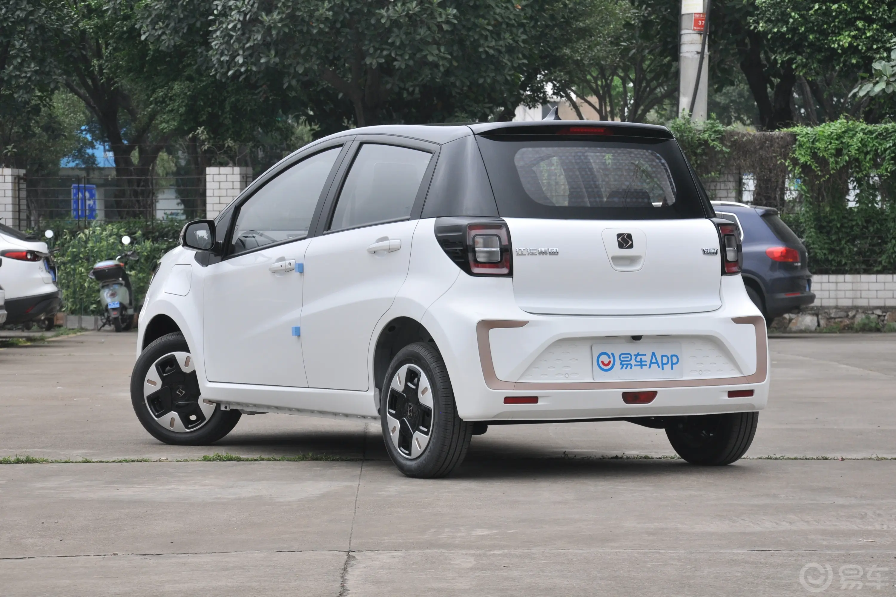 花仙子200km 薰衣草 30kW 4座侧后45度车头向左水平