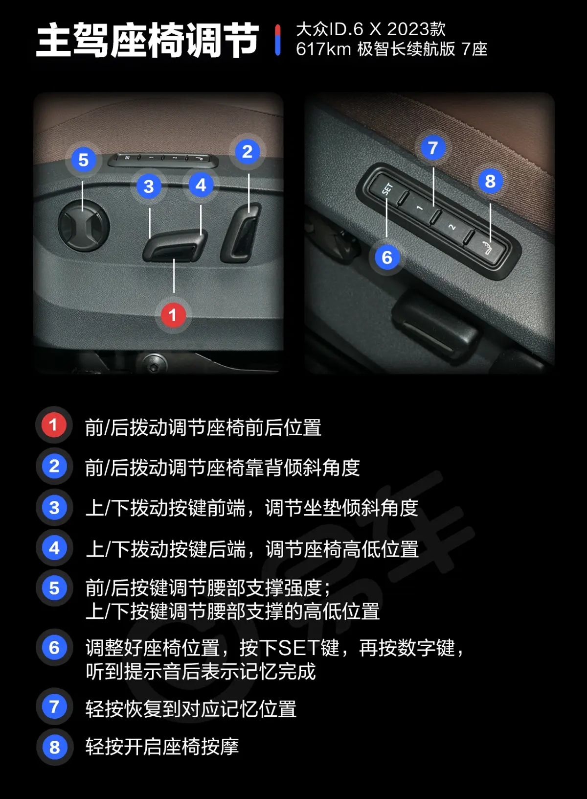 ID.6 X617km 极智长续航版 7座