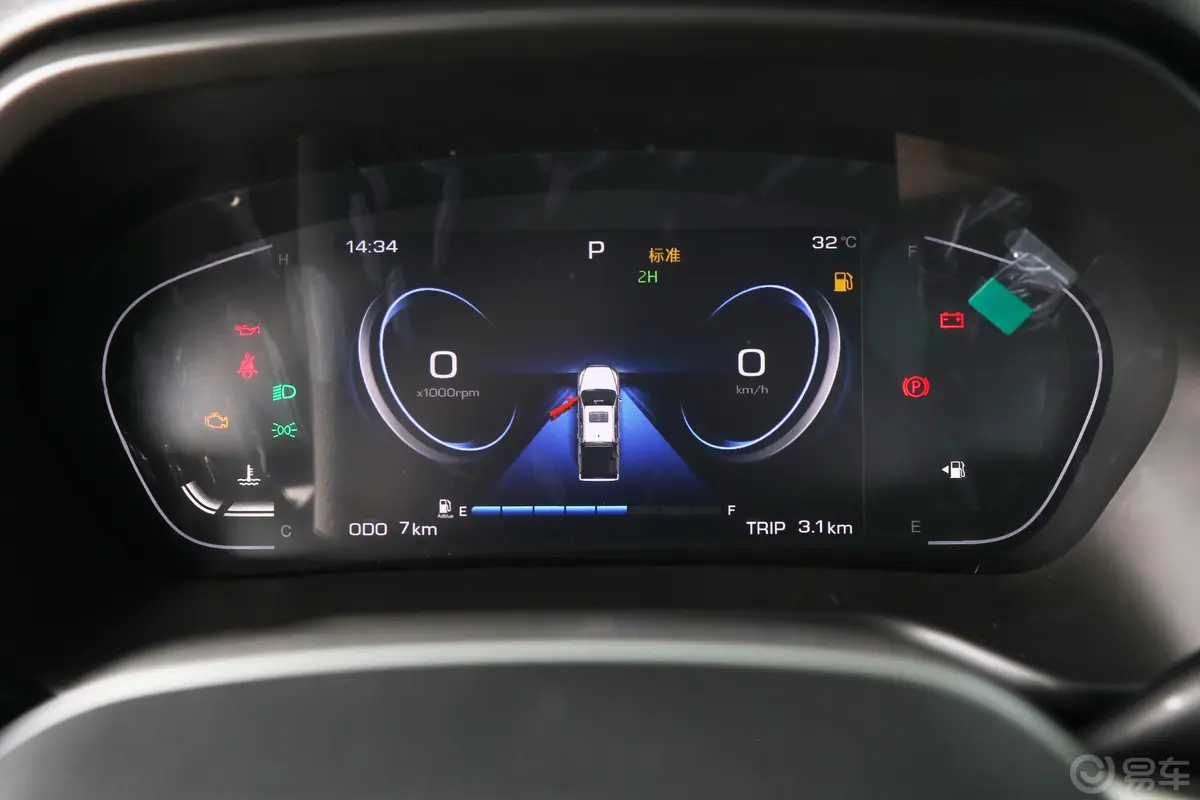 江淮T8PRO 2.0T 自动四驱大双锐行版 柴油仪表盘