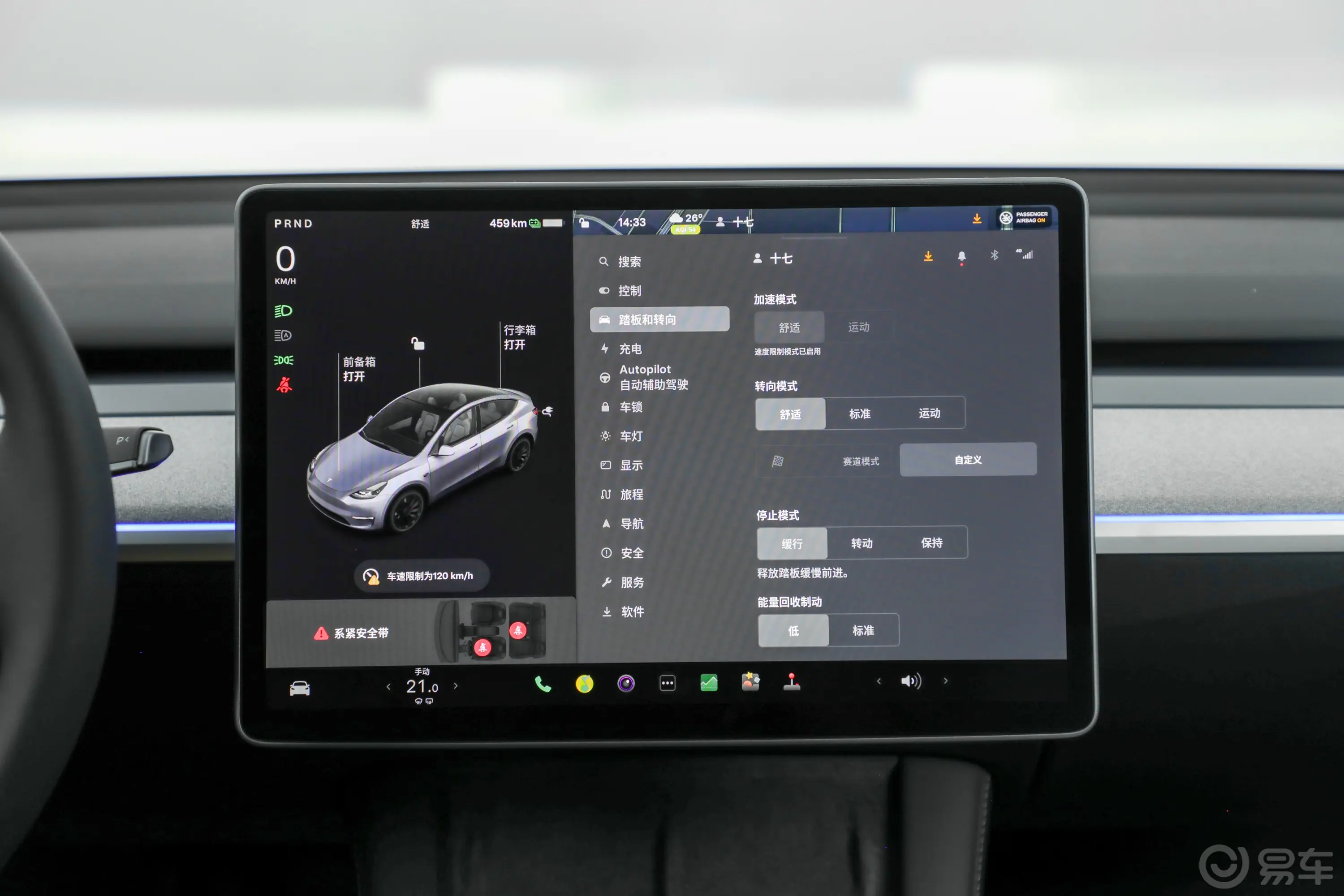 Model Y615km Performance高性能全轮驱动版车机