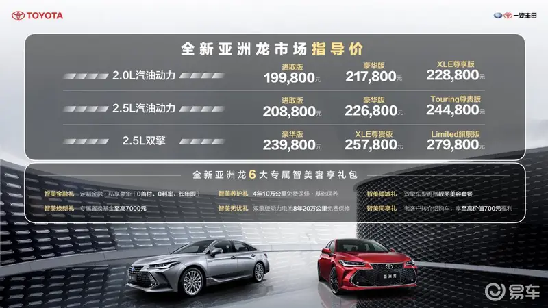 产品实力再进阶，一汽丰田全新亚洲龙正式上市，19.98万元起售