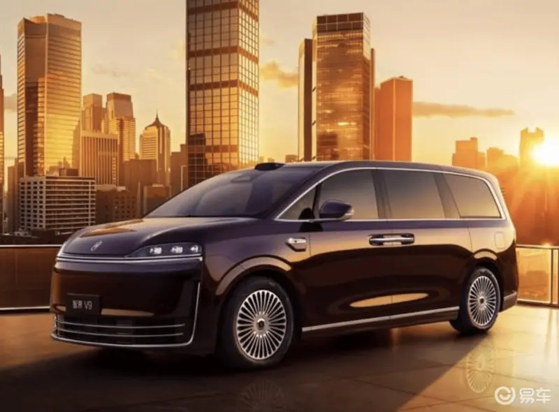 智界V9实车首曝！用“手机级流畅”重新定义MPV智能交互(图1)